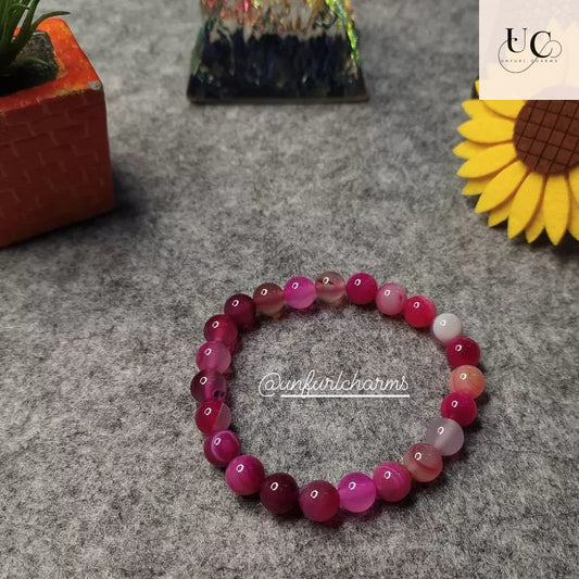 Pink Agate Bracelet