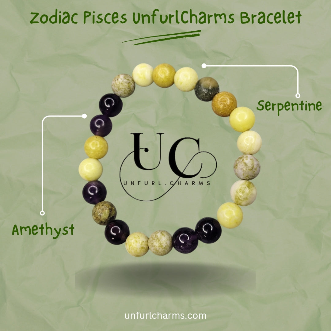 Unfurlcharms Zodiac Pisces Bracelet