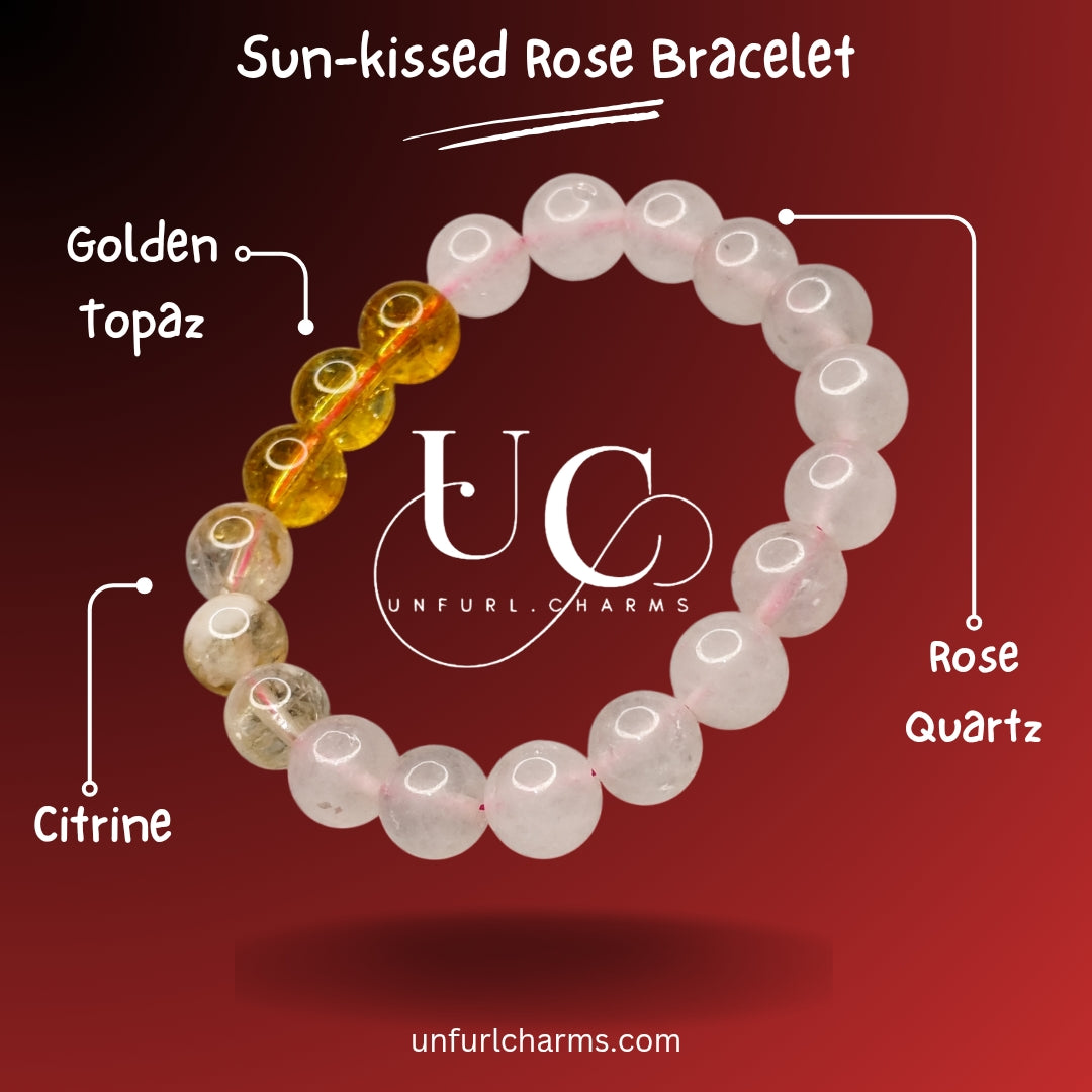 Sun-kissed Rose UnfurlCharms Bracelet