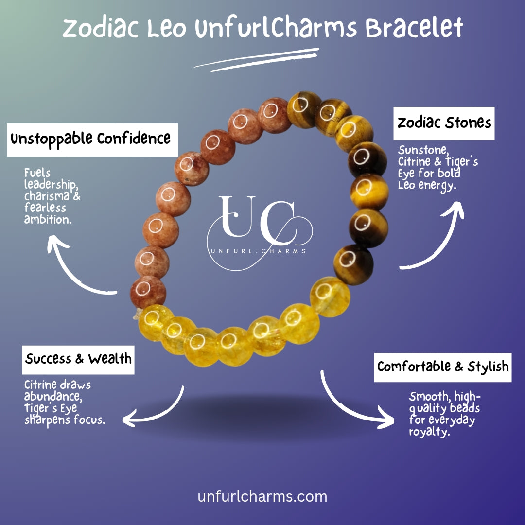 Unfurlcharms Zodiac Leo Bracelet