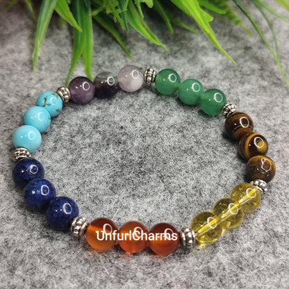 Seven-Chakra Stones Bracelet