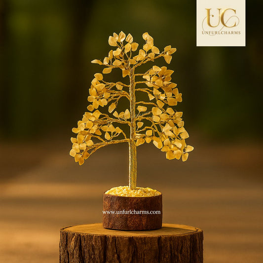 Mini Citrine Stone Tree